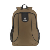 Рюкзак TORBER ROCKIT с отделением для ноутбука 15,6", коричневый, полиэстер 600D, 46 х 30 x 13 